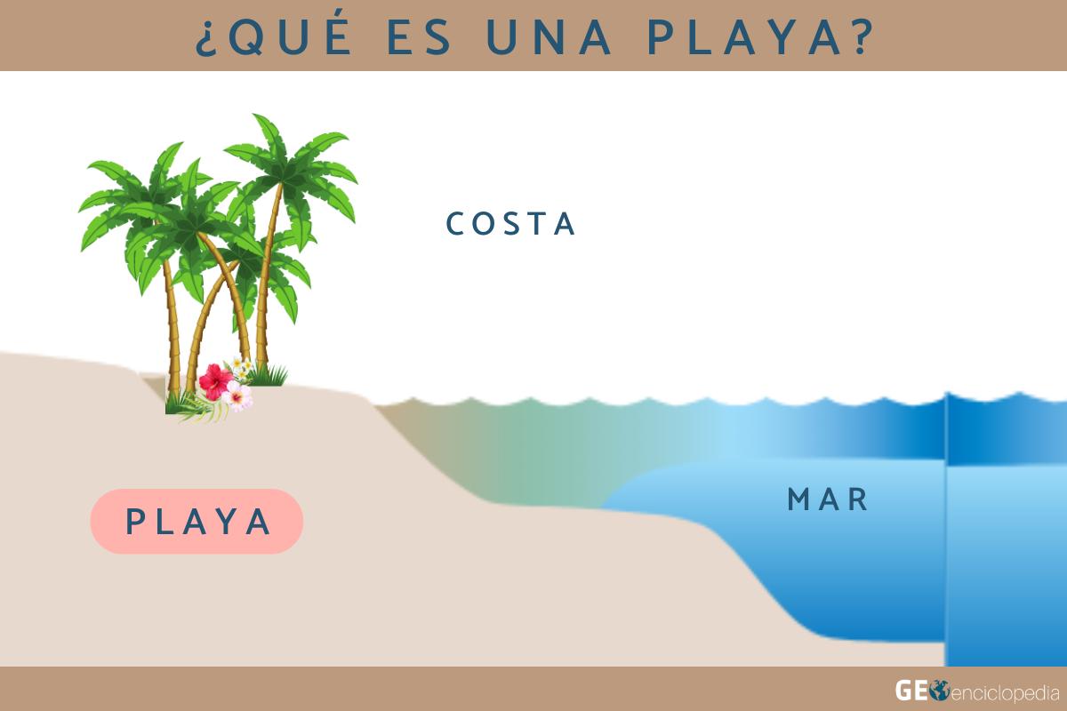Playa: qué es, cómo se forma, tipos y ejemplos