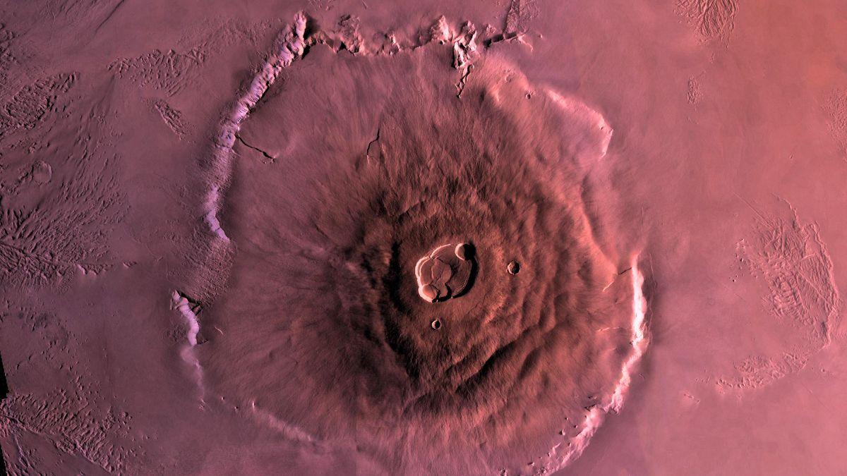 El volcán más grande del Sistema Solar está en Marte: tiene 600 km de diámetro y supera la altura del Everest en más del doble