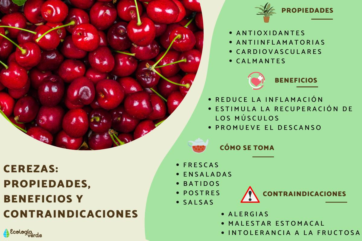 Cerezas: propiedades, beneficios y contraindicaciones