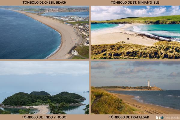 Tómbolos: qué son, cómo se forman y ejemplos - Ejemplos de tómbolos en distintos lugares del mundo