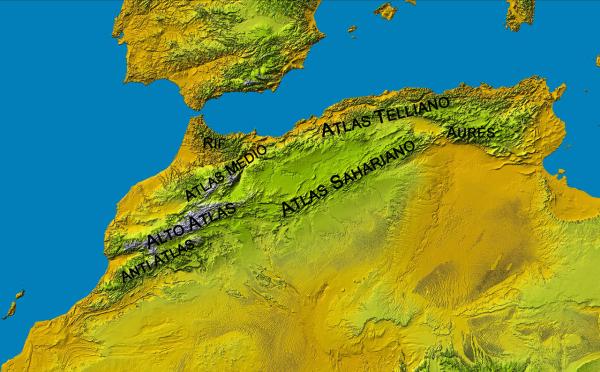 Cordillera del Atlas - Características de la cordillera del Atlas y dónde está