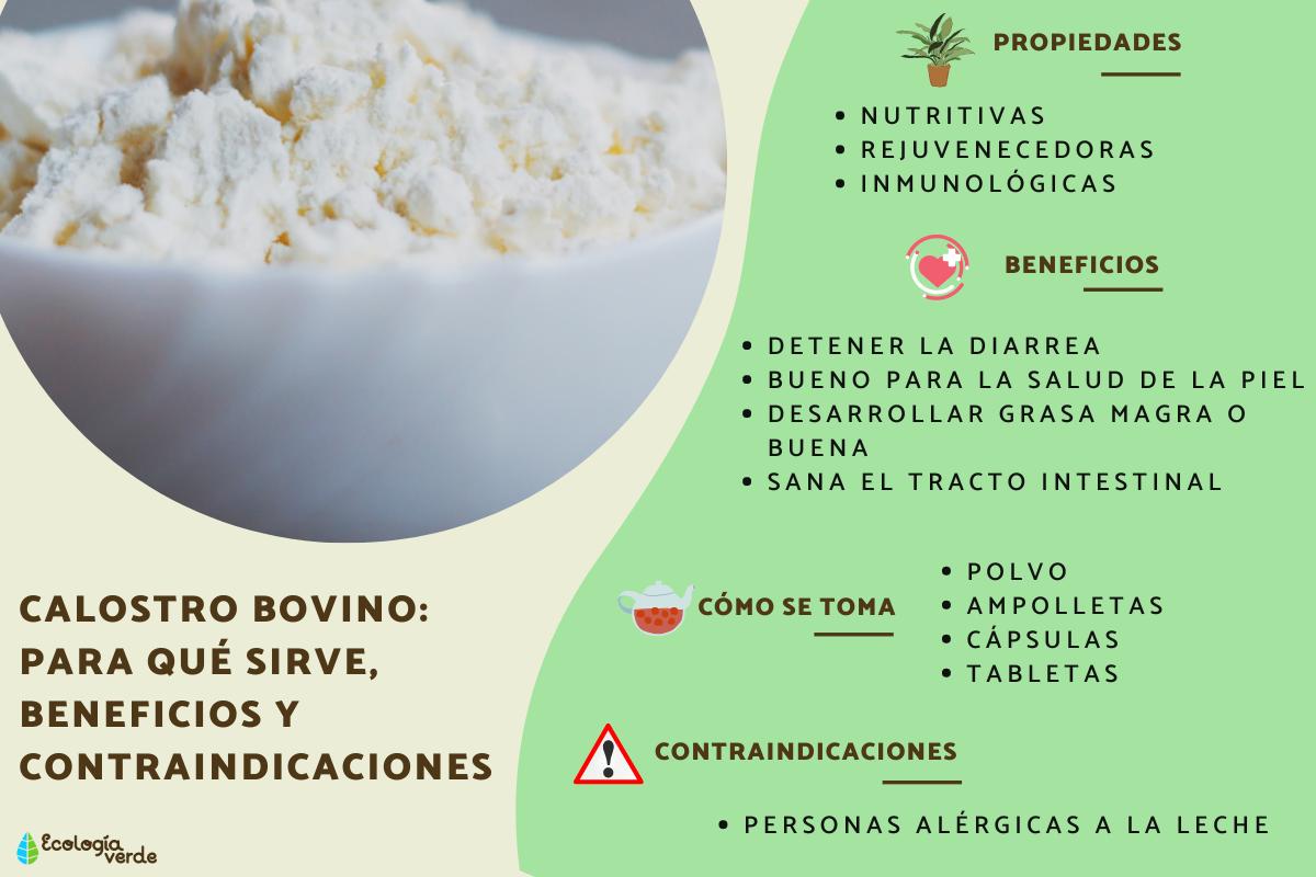 Calostro bovino: para qué sirve, beneficios y contraindicaciones