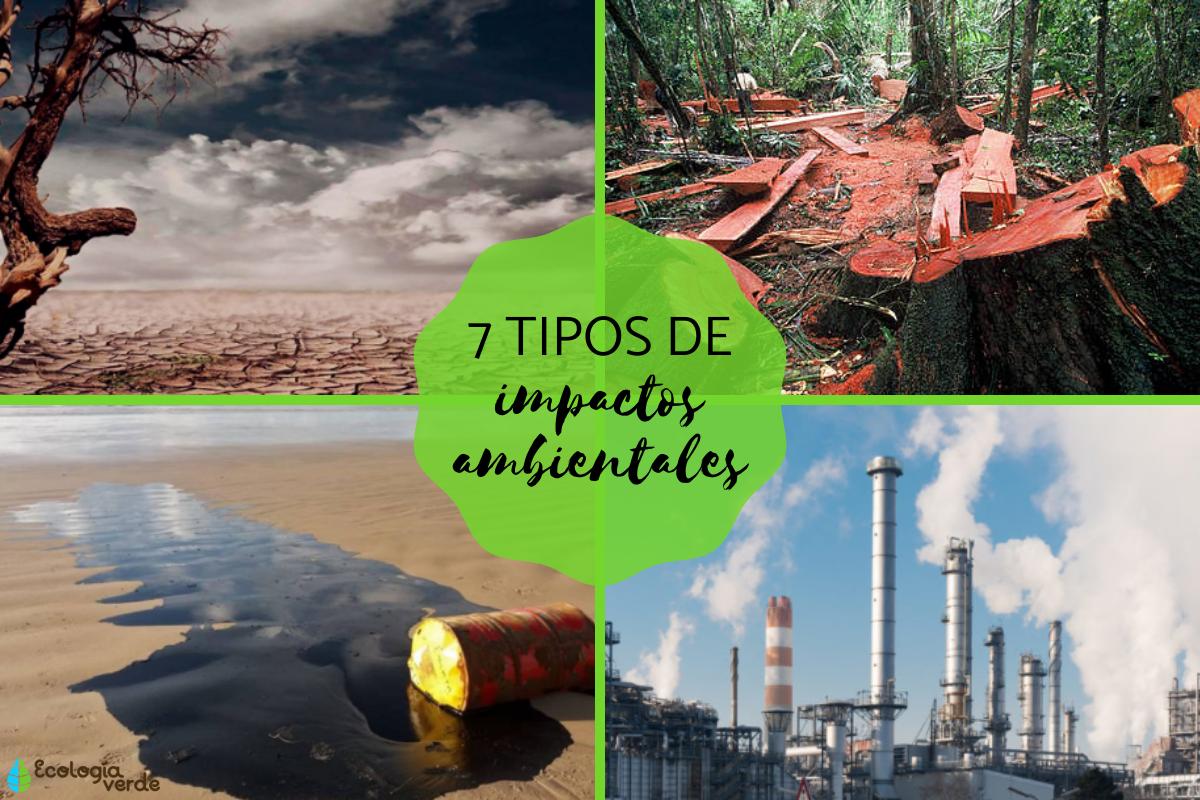 Tipos de impactos ambientales