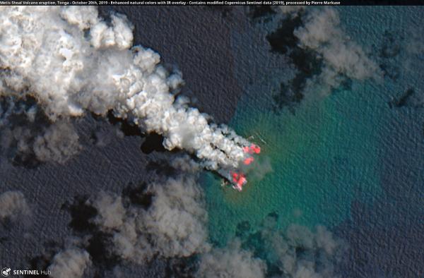 Volcán Tonga - Erupciones del volcán Tonga