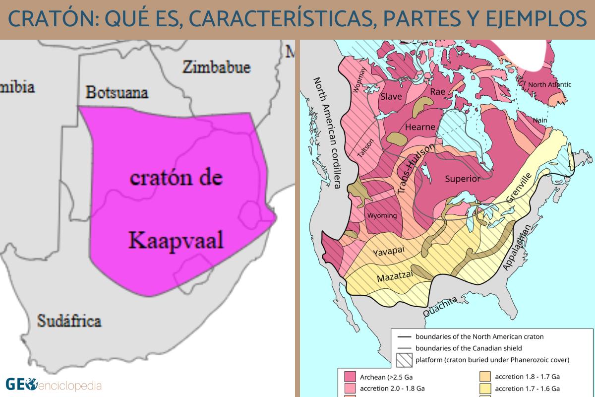 Cratón: qué es, características, partes y ejemplos