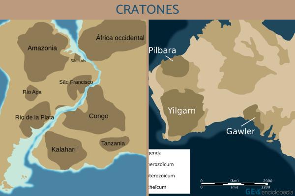 Cratón: qué es, características, partes y ejemplos - ¿Cuáles son las características de un cratón?