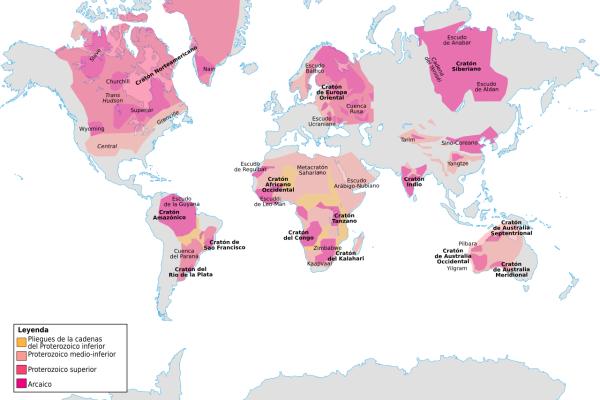 Cratón: qué es, características, partes y ejemplos - ¿Qué ejemplos de cratones hay?