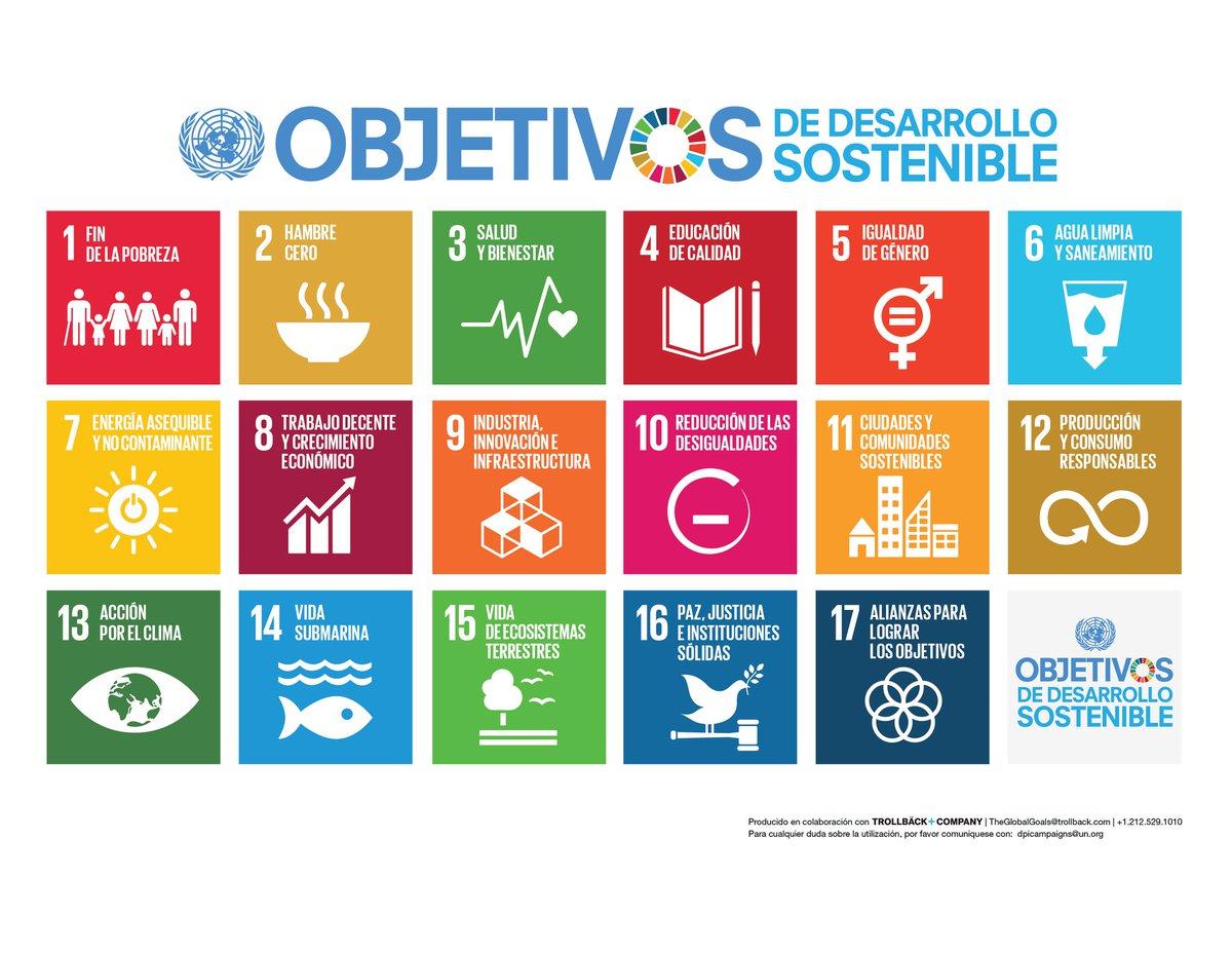 17 Objetivos de Desarrollo Sostenible de la ONU
