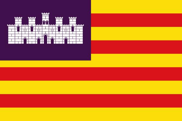 Banderas de las comunidades autónomas de España - Illes Baleares