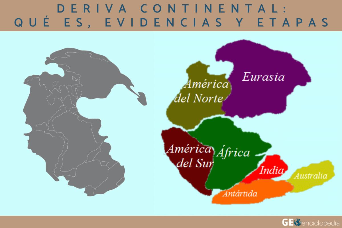 Deriva continental: qué es, evidencias y etapas