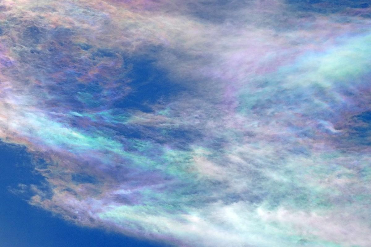 Nubes iridiscentes: qué son y cómo se forman