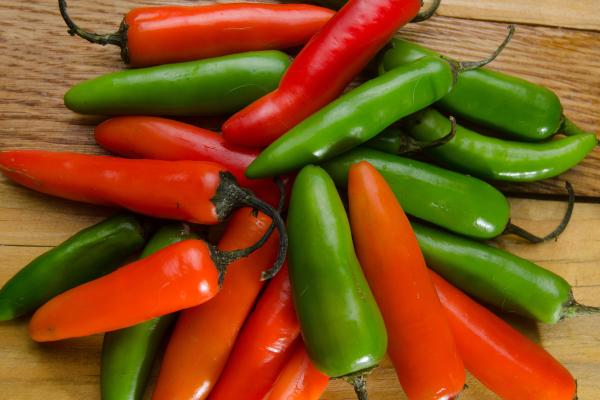 Tipos de pimientos - Pimiento serrano