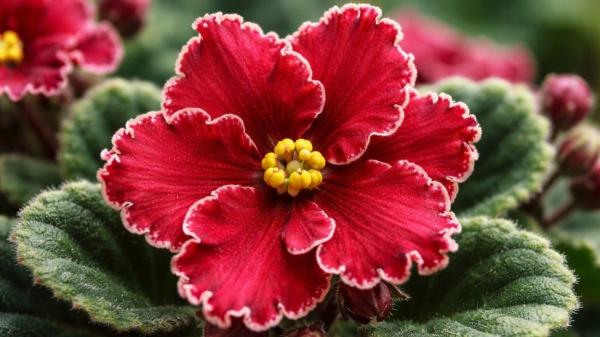 Estas plantas de interior con flores rojas alegrarán tu hogar y son fáciles de cuidar - 5. Violeta imperial (Cyclamen persicum)
