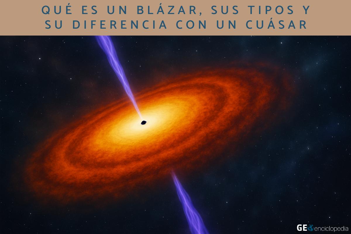 Qué es un blázar, sus tipos y diferencia con un cuásar