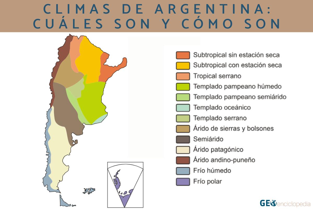 Climas de Argentina: cuáles son y cómo son