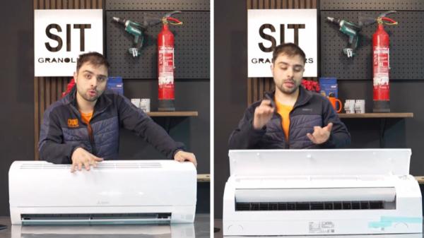 Un técnico de climatización advierte: “Lo más importante para limpiar bien el aire acondicionado es desinfectar la batería y la turbina; no basta solo con limpiar el filtro” - La batería y la turbina concentran gran parte de la suciedad