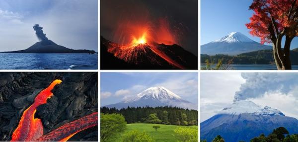 Volcanes - Materiales producto de una erupción: