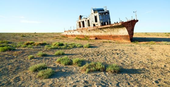 Hace 60 años, la Unión Soviética secó un mar entero para regar cultivos de algodón: hoy ya se han plantado arbustos en 1,7 millones de hectáreas para frenar la erosión y las tormentas de polvo