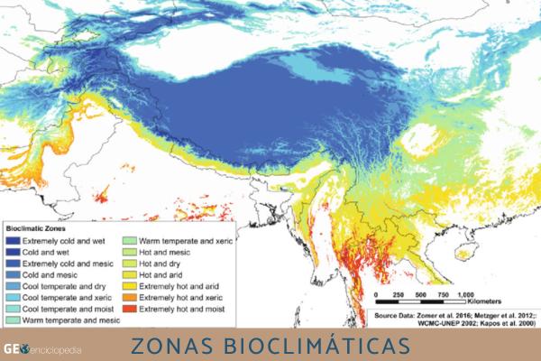 Zonas bioclimáticas: qué son, cuáles son, mapa y características