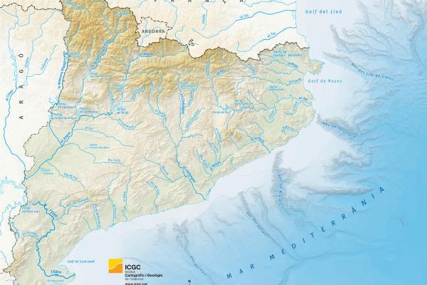 Ríos de Cataluña - ¿Cómo es el mapa de los ríos de Cataluña?