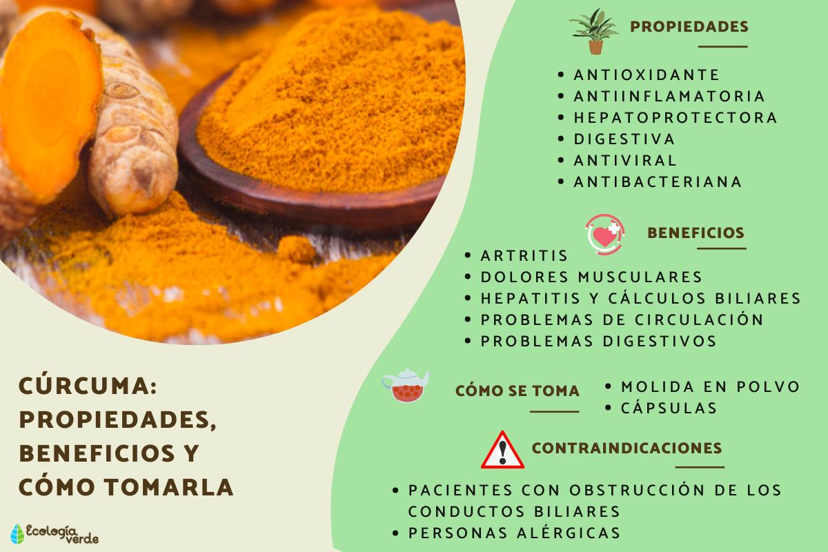Cúrcuma: propiedades, beneficios y cómo tomarla
