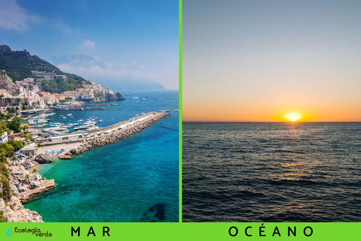 Diferencia entre mar y océano
