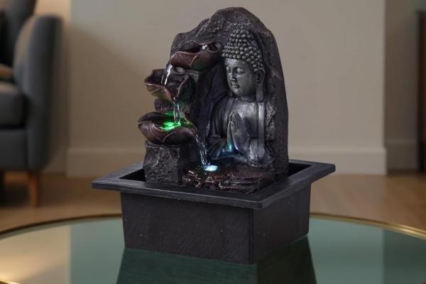 Las mejores fuentes de agua decorativas para interior - Fuente de agua Spiritualité de ZenLight