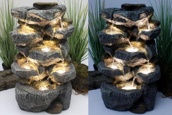 Las mejores fuentes de agua decorativas para interior - Fuente para interior con cascada de Arnusa