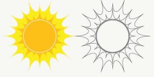 El Sol para Colorear