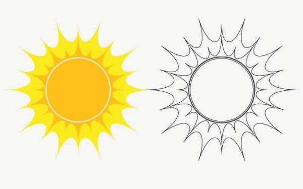 El Sol para Colorear