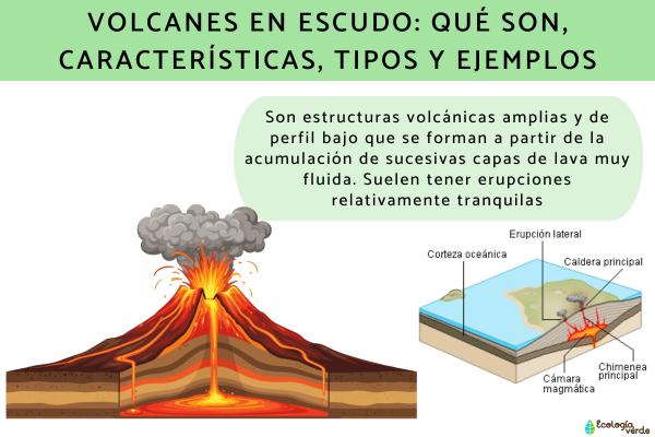 Volcanes en escudo: qué son, características, tipos y ejemplos