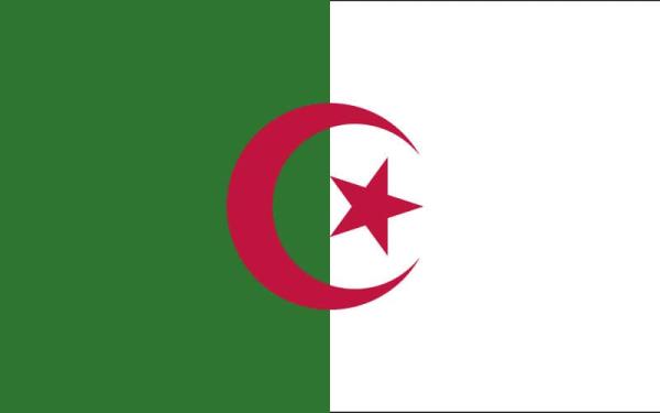 Banderas de países del mundo con nombres - Argelia