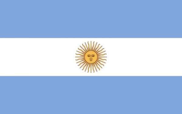 Banderas de países del mundo con nombres - Argentina