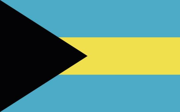 Banderas de países del mundo con nombres - Bahamas