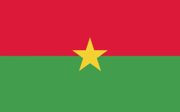 Banderas de países del mundo con nombres - Burkina Faso