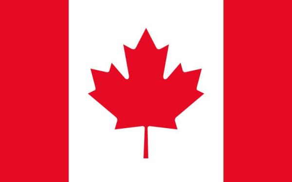 Banderas de países del mundo con nombres - Canadá