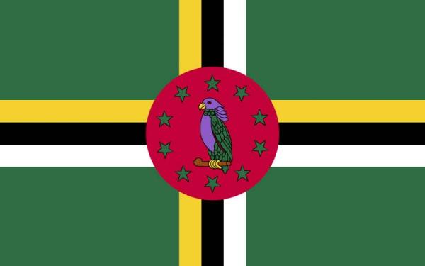Banderas de países del mundo con nombres - Dominica