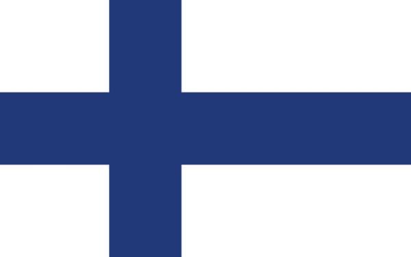 Banderas de países del mundo con nombres - Finlandia