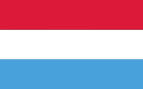 Banderas de países del mundo con nombres - Luxemburgo