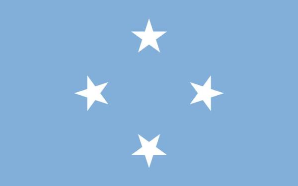 Banderas de países del mundo con nombres - Micronesia