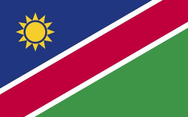 Banderas de países del mundo con nombres - Namibia
