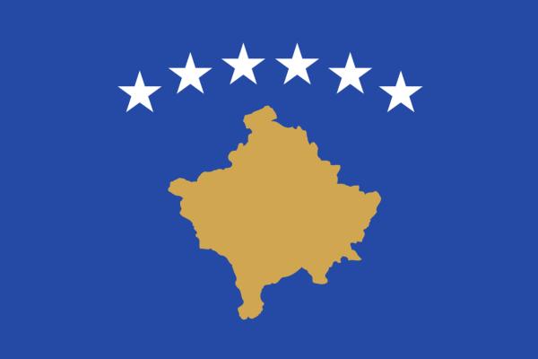Banderas de países del mundo con nombres - República de Kosovo