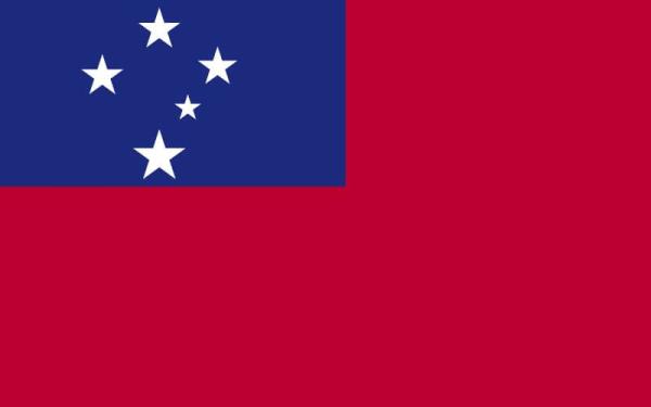 Banderas de países del mundo con nombres - Samoa