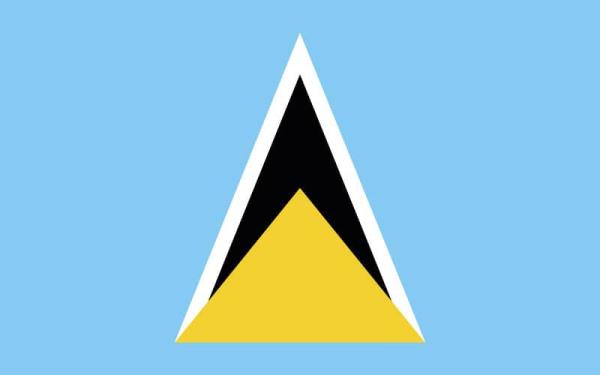 Banderas de países del mundo con nombres - Santa Lucía