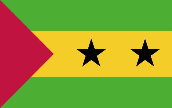 Banderas de países del mundo con nombres - Santo Tomé y Príncipe