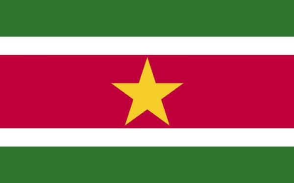 Banderas de países del mundo con nombres - Surinam