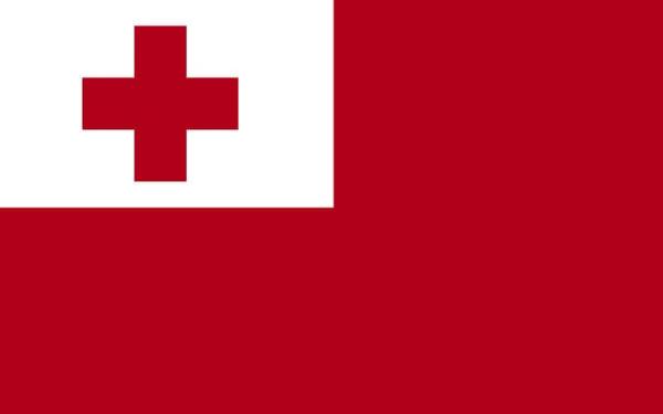 Banderas de países del mundo con nombres - Tonga