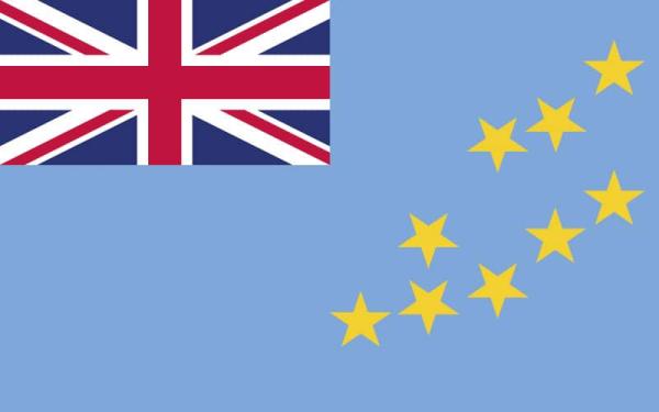 Banderas de países del mundo con nombres - Tuvalu