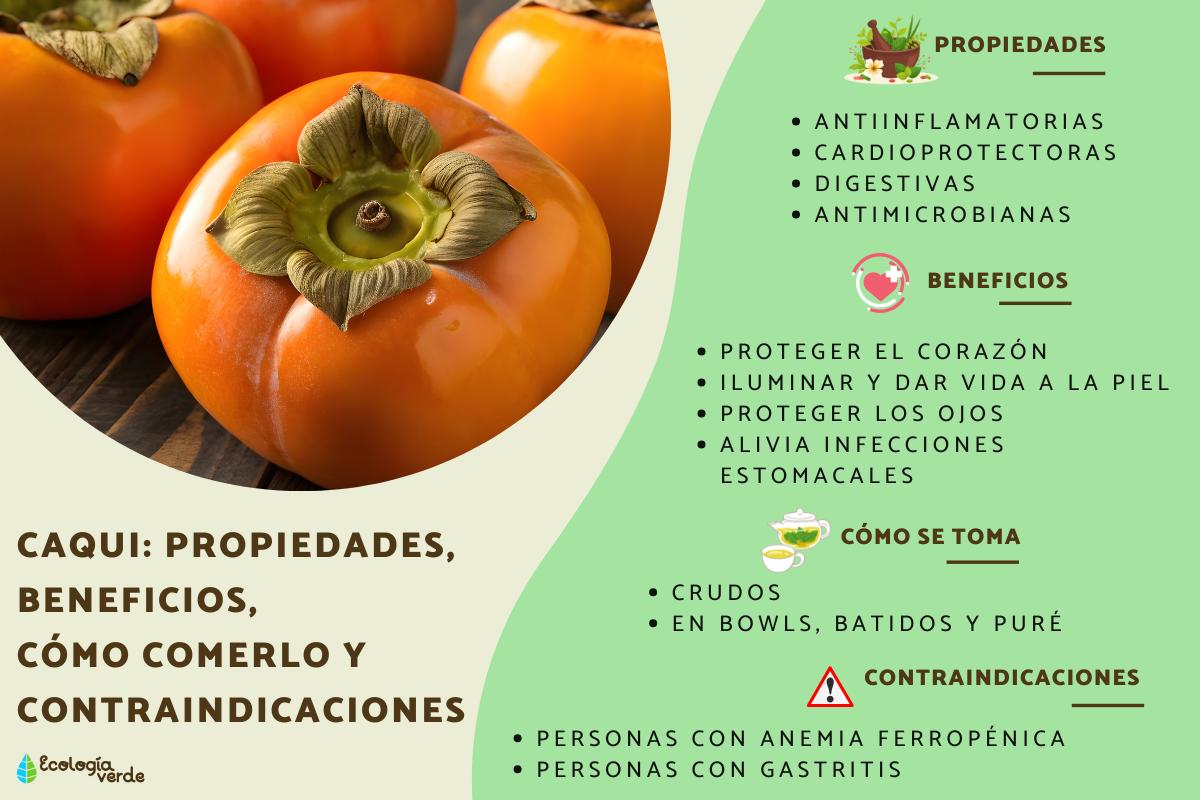 Caqui: propiedades, beneficios, cómo comerlo y contraindicaciones