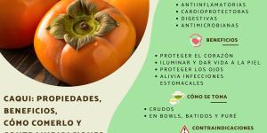 Caqui: propiedades, beneficios, cómo comerlo y contraindicaciones